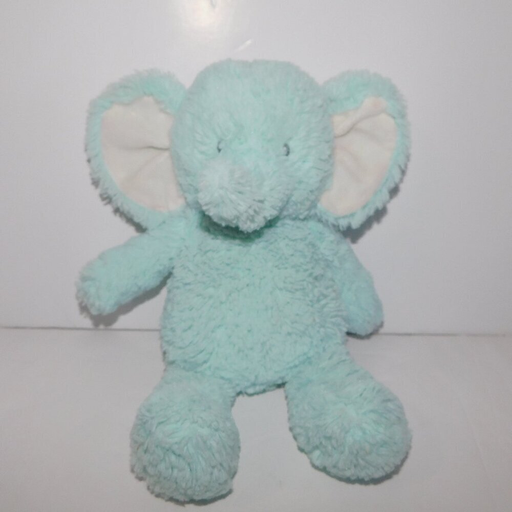 Carters Blue Elephant Baby Lovey 2017 Plush 10" stuffed Aqua Light 67294
